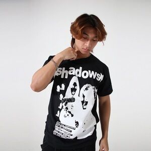 UVSAILLES Shadows Graphic T Shirt Medium